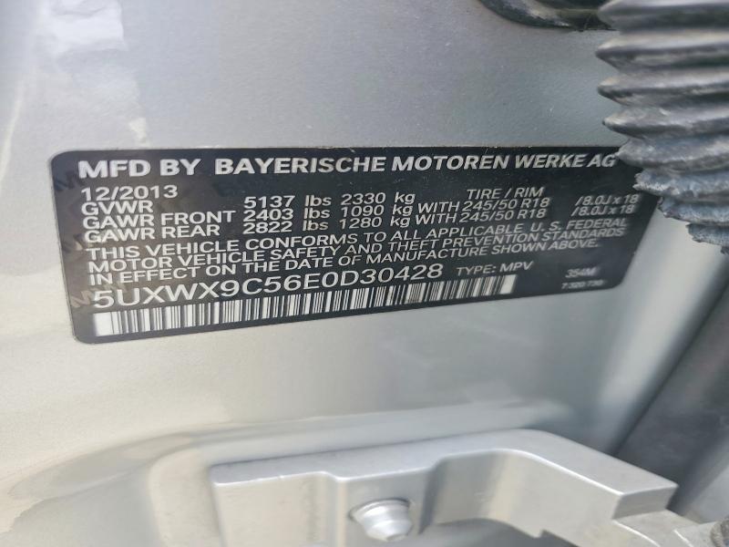 2014 Bmw X3 მანქანა იყიდება აუქციონზე, vin: 5UXWX9C56E0D30428, აუქციონის ნომერი: 61768146