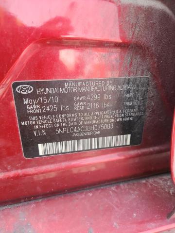 Продаж на аукціоні авто 2011 Hyundai Sonata, vin: 5NPEC4AC3BH075083, номер лоту: 60479256