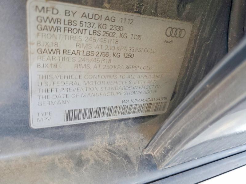 Продаж на аукціоні авто 2013 Audi A4 Allroad, vin: WA1UFAFL4DA164305, номер лоту: 62674486