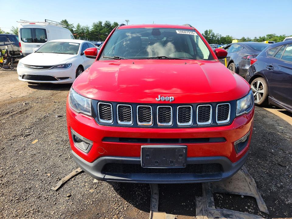 2019 Jeep Compass მანქანა იყიდება აუქციონზე, vin: 3C4NJDBB4KT734199, აუქციონის ნომერი: 59687916