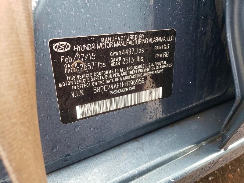 Продажа на аукционе авто 2015 Hyundai Sonata, vin: 5NPE24AF1FH196956, номер лота: 62841046