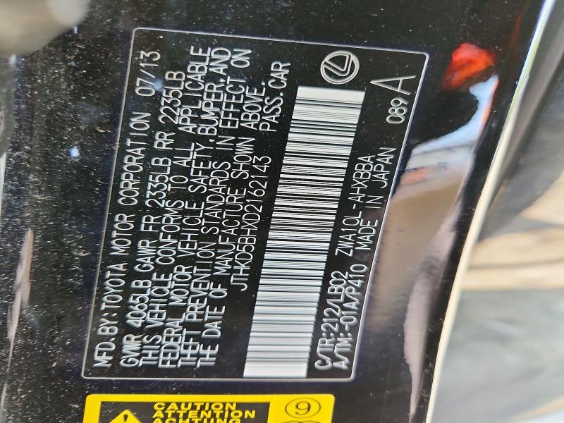 Продажа на аукционе авто 2013 Lexus Ct, vin: JTHKD5BHXD2162143, номер лота: 57993986