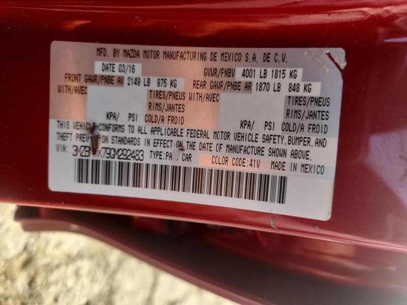 Продажа на аукционе авто 2016 Mazda 3, vin: 3MZBM1X79GM292483, номер лота: 61924866