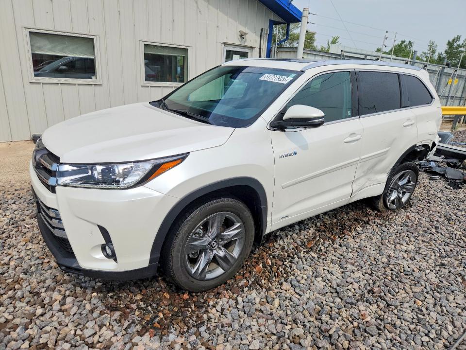 Aukcja sprzedaży 2019 Toyota Highlander Hybrid, vin: 5TDDGRFH3KS058991, numer aukcji: 61727926