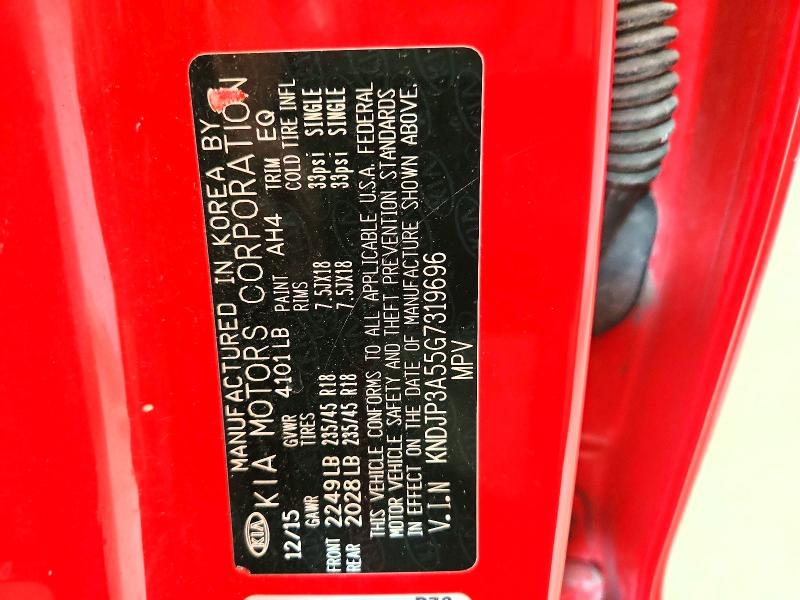 2016 Kia Soul მანქანა იყიდება აუქციონზე, vin: KNDJP3A55G7319696, აუქციონის ნომერი: 60815156