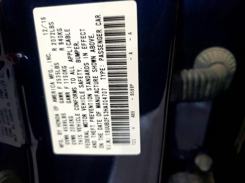 Aukcja sprzedaży 2017 Acura Tlx, vin: 19UUB2F53HA004707, numer aukcji: 85626655