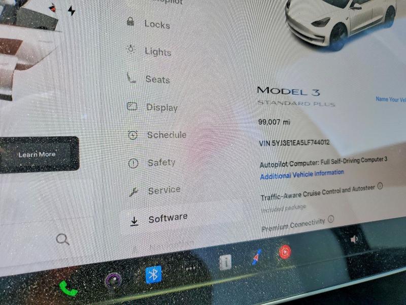 Продажа на аукционе авто 2020 Tesla Model 3, vin: 5YJ3E1EA5LF744012, номер лота: 60260416