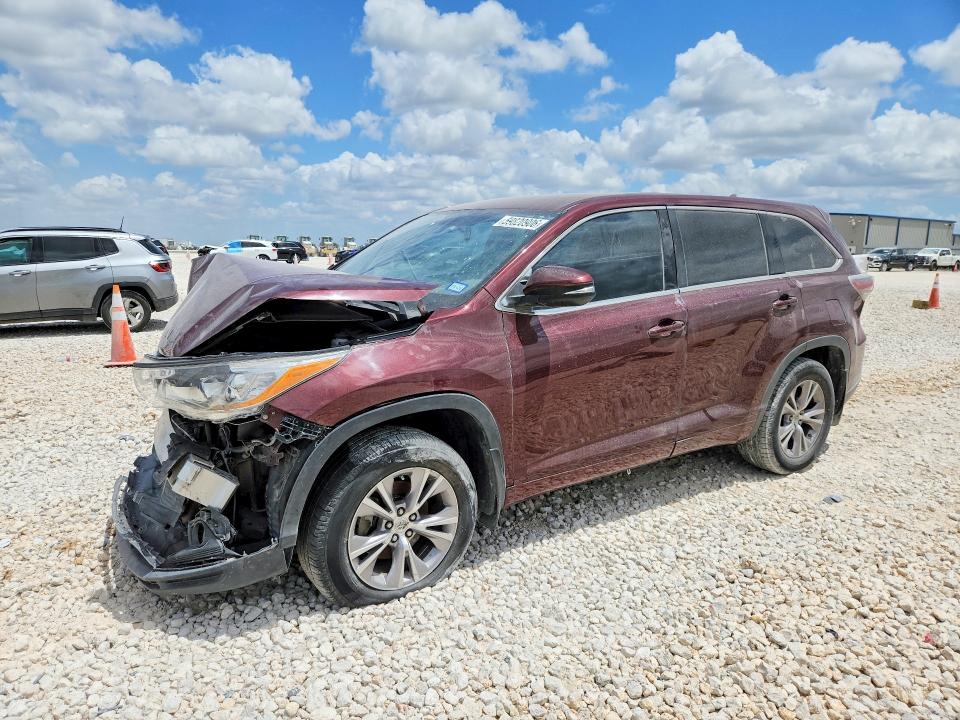 Продажа на аукционе авто 2015 Toyota Highlander, vin: 5TDZKRFH1FS112623, номер лота: 59820906