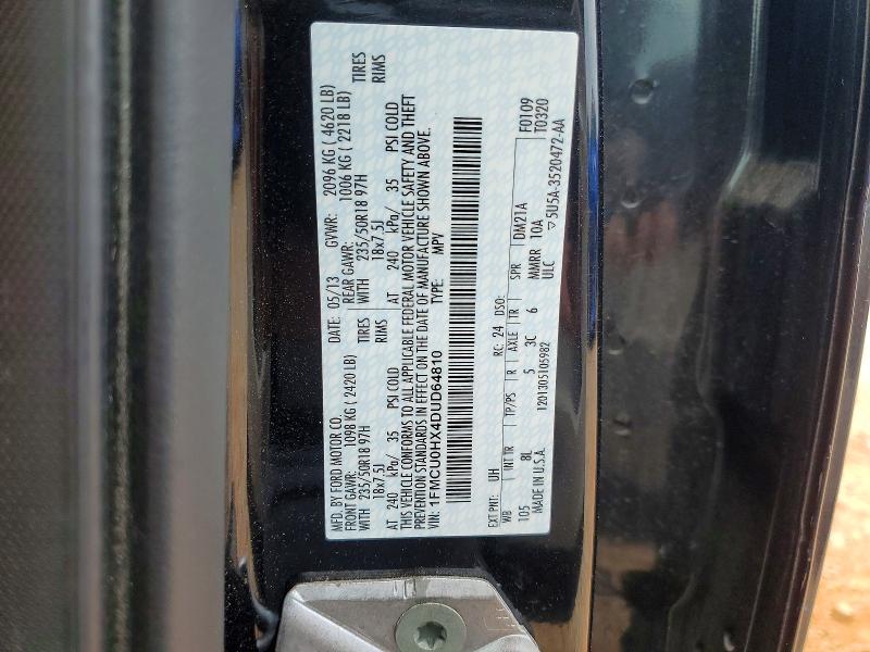 Aukcja sprzedaży 2013 Ford Escape, vin: 1FMCU0HX4DUD64810, numer aukcji: 61892826