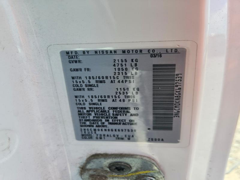 Продажа на аукционе авто 2016 Nissan Nv200, vin: 3N6CM0KN8GK697539, номер лота: 59654376
