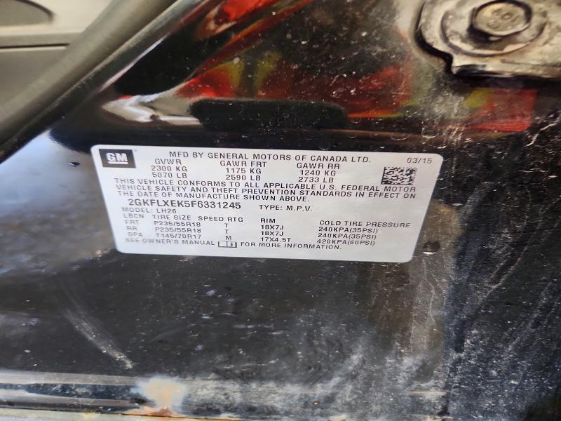 Продажа на аукционе авто 2015 Gmc Terrain, vin: 2GKFLXEK5F6331245, номер лота: 58994316