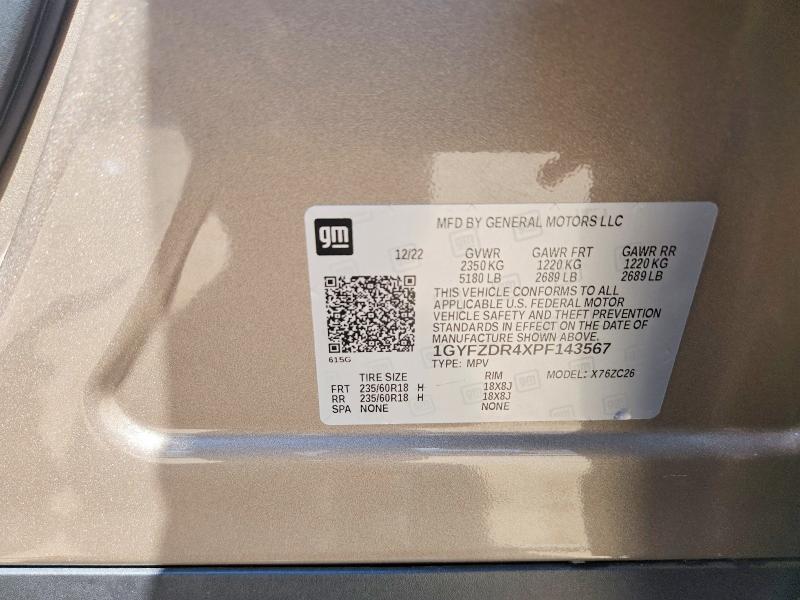 Aukcja sprzedaży 2023 Cadillac Xt4, vin: 1GYFZDR4XPF143567, numer aukcji: 61165416
