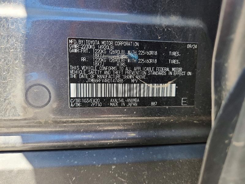 Продаж на аукціоні авто 2024 Toyota Rav4, vin: JTMB6RFV4RD147488, номер лоту: 62957056