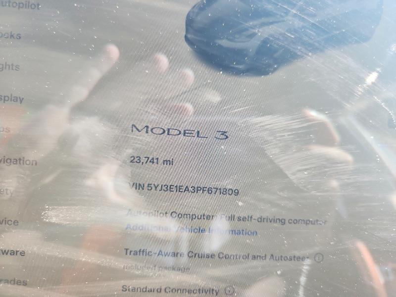 2023 Tesla Model 3 მანქანა იყიდება აუქციონზე, vin: 5YJ3E1EA3PF671809, აუქციონის ნომერი: 60211556