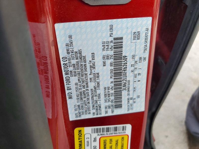 61526556 :رقم المزاد ، 3LN6L2LUXFR626509 vin ، 2015 Lincoln Mkz مزاد بيع