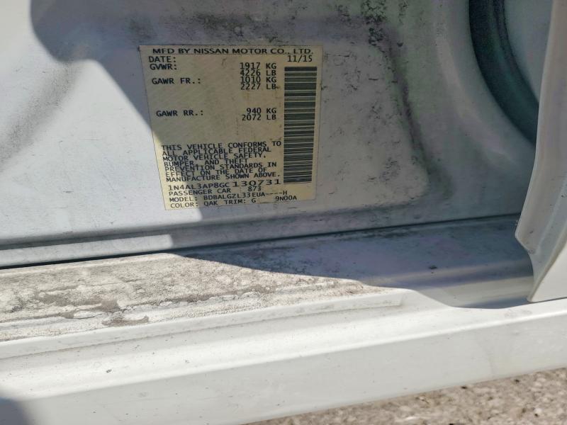 Aukcja sprzedaży 2016 Nissan Altima, vin: 1N4AL3AP8GC130731, numer aukcji: 61320336
