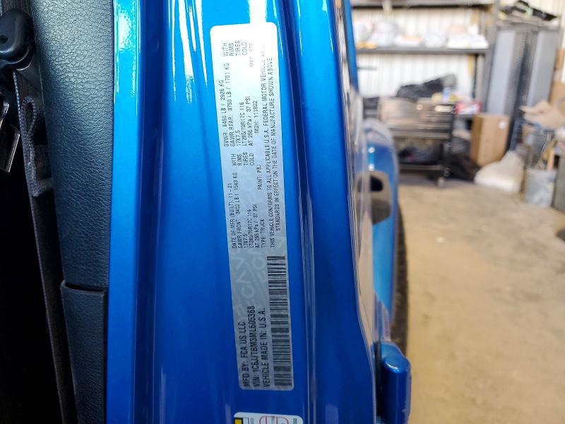 Aukcja sprzedaży 2021 Jeep Gladiator, vin: 1C6JJTBM3ML605368, numer aukcji: 61899336