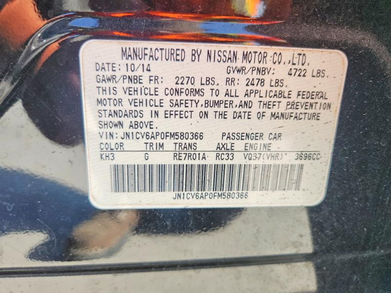 Aukcja sprzedaży 2015 Infiniti Q40, vin: JN1CV6AP0FM580366, numer aukcji: 60607046