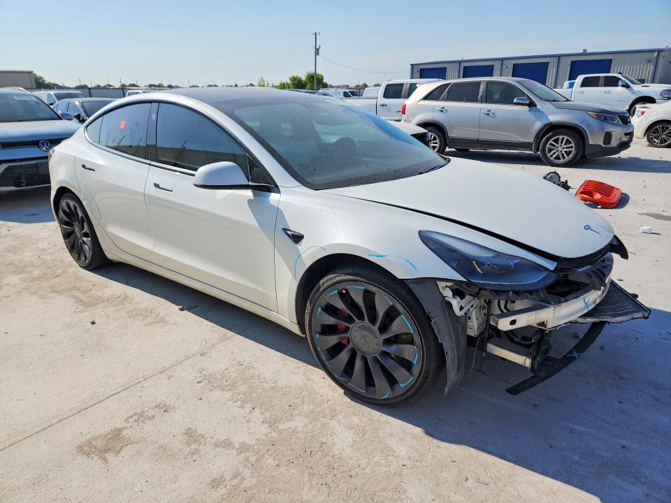 59701376 :رقم المزاد ، 5YJ3E1EC3MF973341 vin ، 2021 Tesla Model 3 مزاد بيع