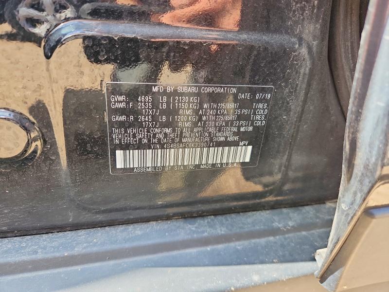 Aukcja sprzedaży 2019 Subaru Outback, vin: 4S4BSAFC6K3390741, numer aukcji: 62156266