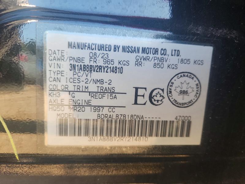 Aukcja sprzedaży 2024 Nissan Sentra, vin: 3N1AB8BV2RY214810, numer aukcji: 60062516
