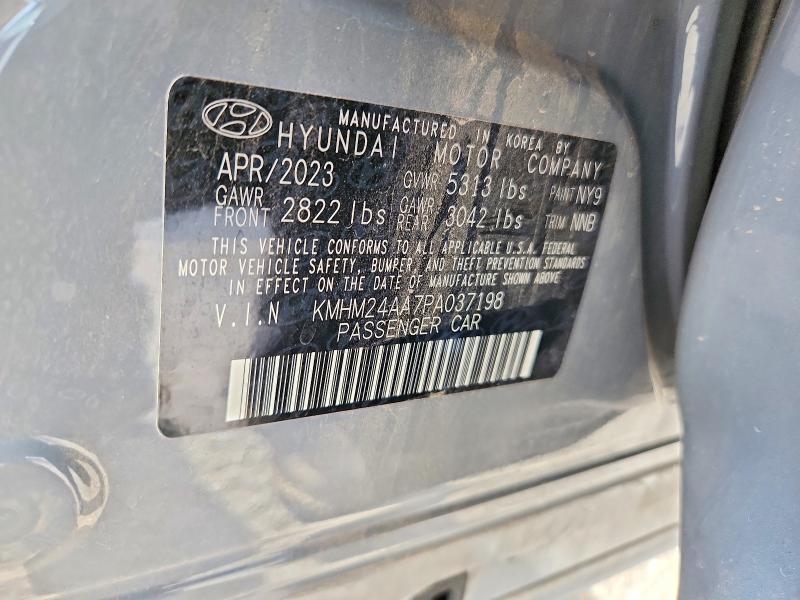 62771656 :رقم المزاد ، KMHM24AA7PA037198 vin ، 2023 Hyundai Ioniq 6 مزاد بيع
