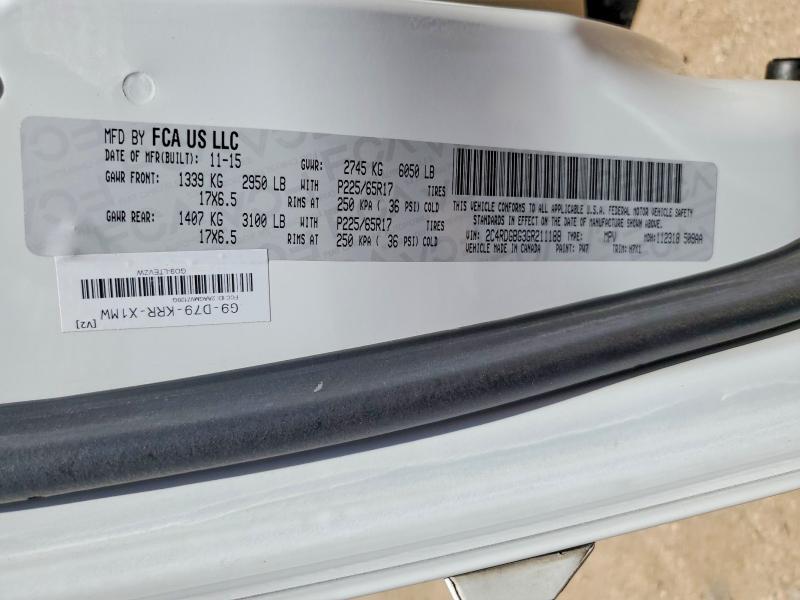 2016 Dodge Grand Caravan მანქანა იყიდება აუქციონზე, vin: 2C4RDGBG3GR211188, აუქციონის ნომერი: 59173356