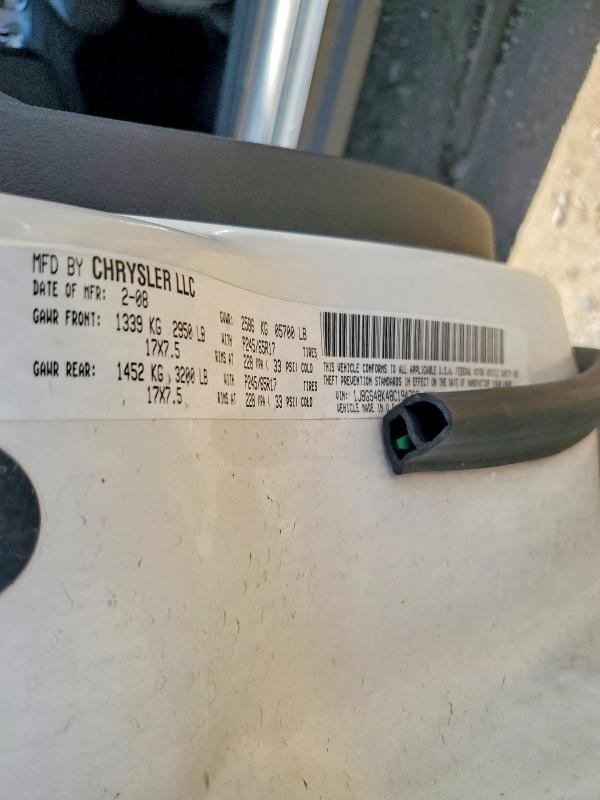 Продажа на аукционе авто 2008 Jeep Grand Cherokee, vin: 1J8GS48K48C194766, номер лота: 60111746