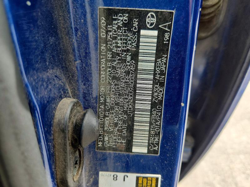 Продаж на аукціоні авто 2010 Toyota Prius, vin: JTDKN3DU9A0037459, номер лоту: 59665326