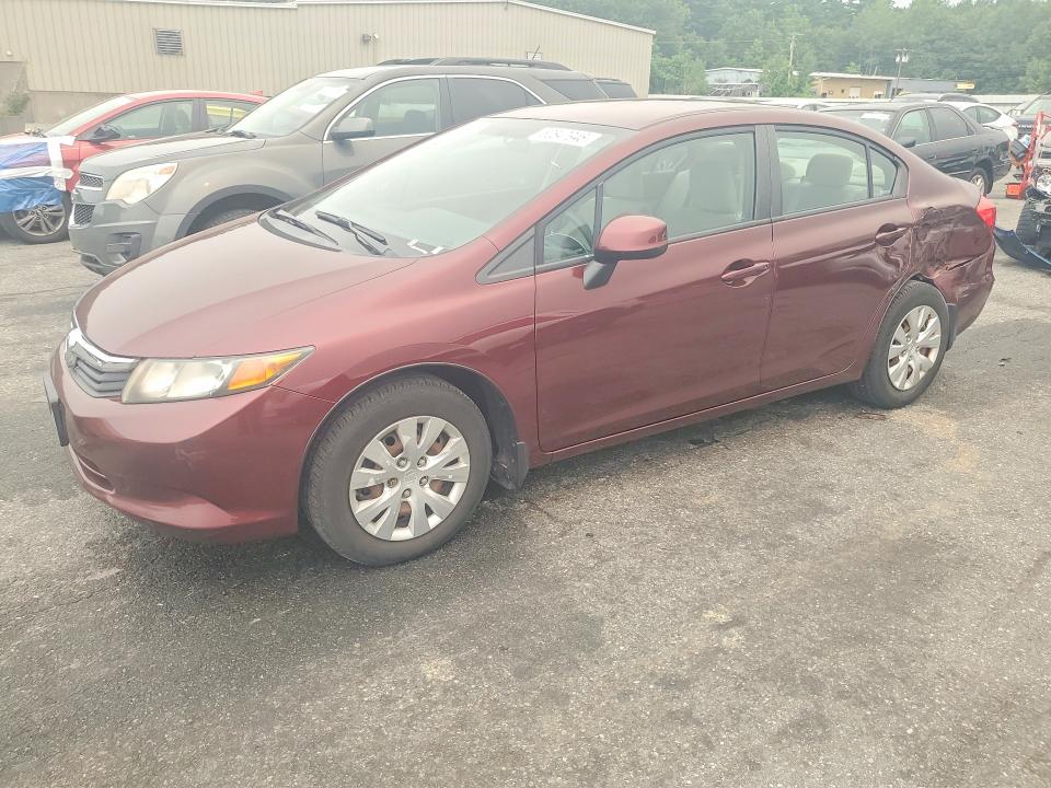 2012 Honda Civic მანქანა იყიდება აუქციონზე, vin: 2HGFB2F54CH512638, აუქციონის ნომერი: 60847946
