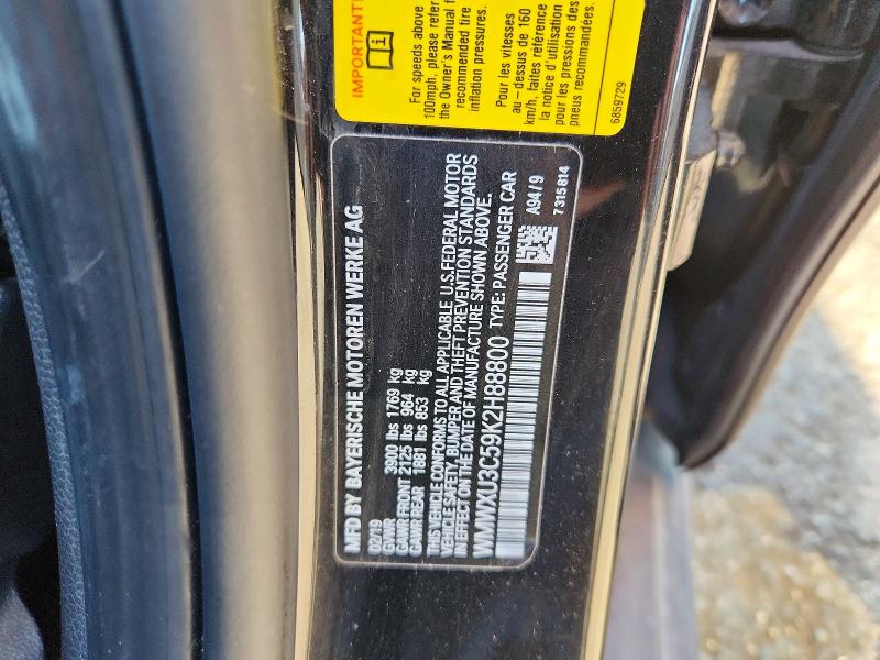 59931516 :رقم المزاد ، WMWXU3C59K2H88800 vin ، 2019 Mini Cooper مزاد بيع