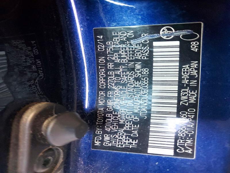 Aukcja sprzedaży 2014 Toyota Prius, vin: JTDKN3DU3E0365188, numer aukcji: 61522876