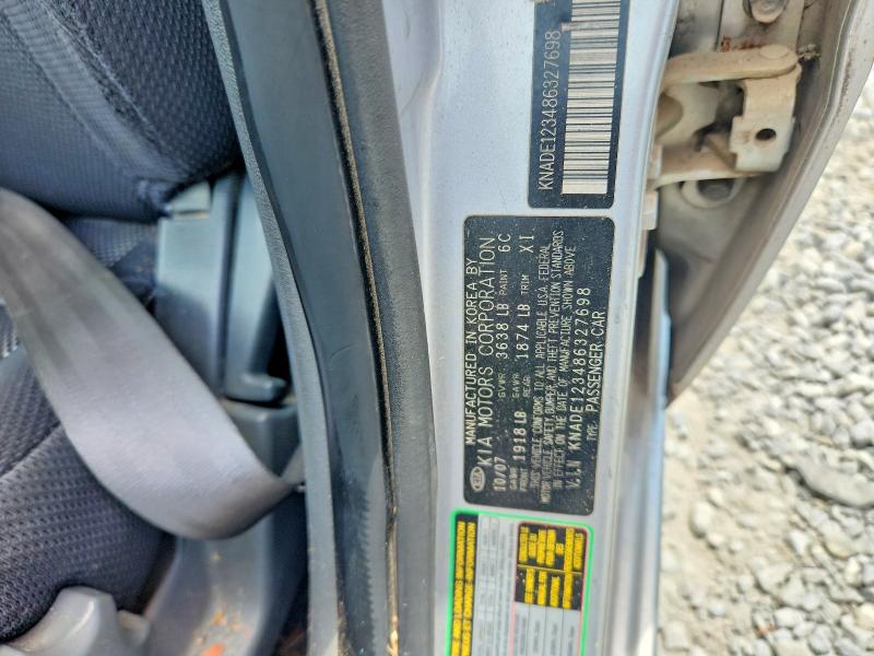 Aukcja sprzedaży 2008 Kia Rio, vin: KNADE123486327698, numer aukcji: 60071356