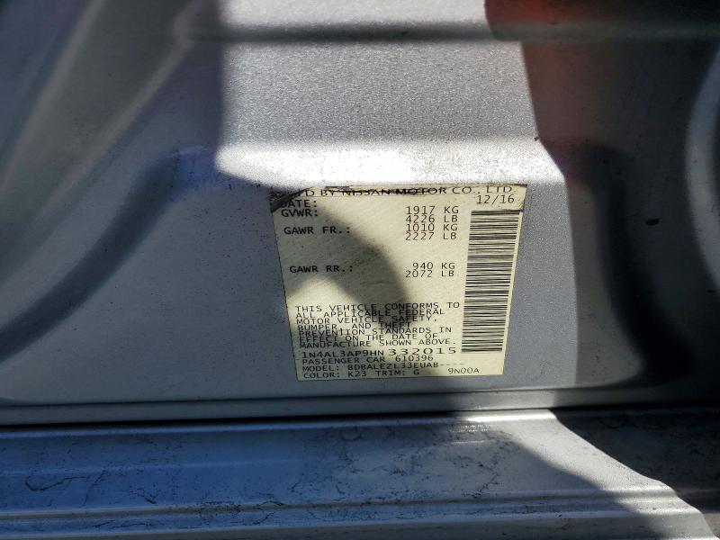 62440316 :رقم المزاد ، 1N4AL3AP9HN332015 vin ، 2017 Nissan Altima مزاد بيع