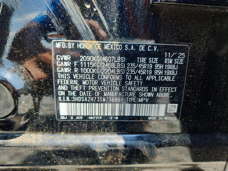 59308986 :رقم المزاد ، 3HDSA2H73SM716991 vin ، 2025 Acura Adx مزاد بيع
