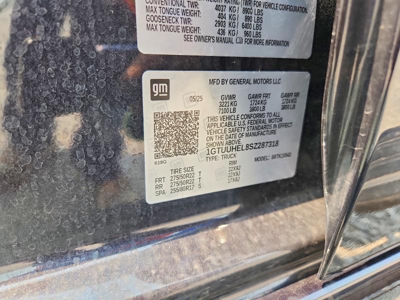 Продаж на аукціоні авто 2025 Gmc Sierra, vin: 1GTUUHEL8SZ287318, номер лоту: 62755136
