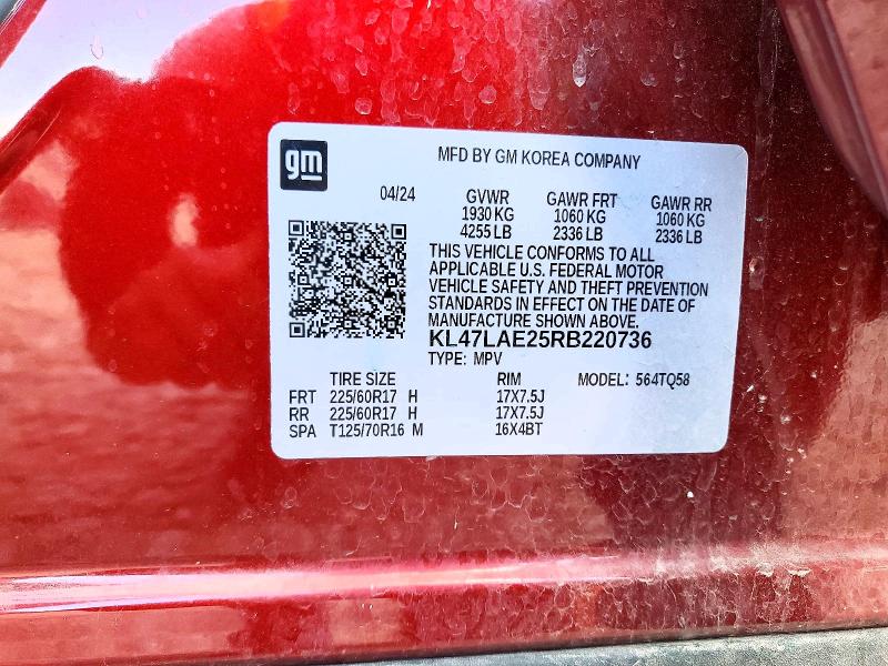 Aukcja sprzedaży 2024 Buick Envista, vin: KL47LAE25RB220736, numer aukcji: 59604796