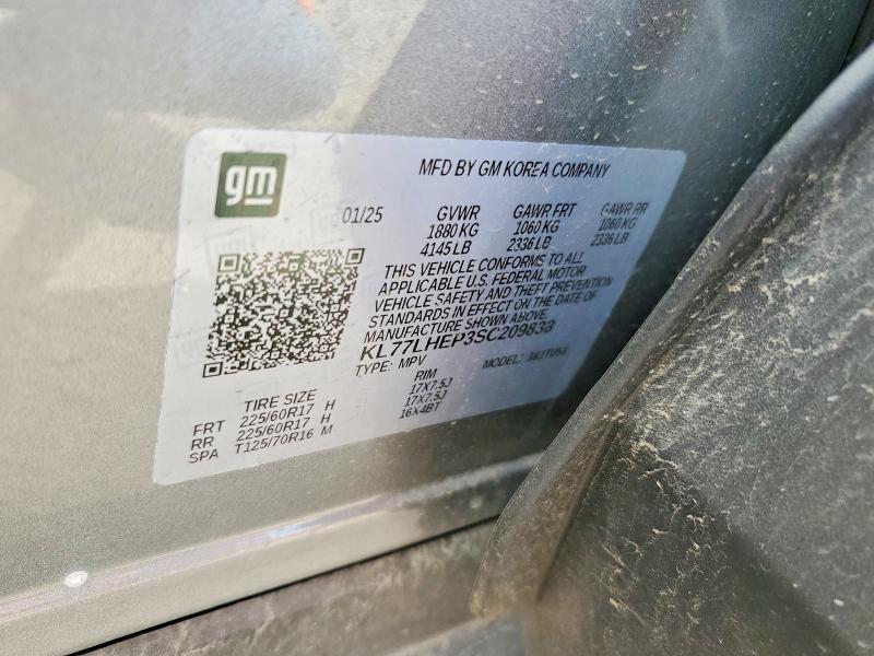 Aukcja sprzedaży 2025 Chevrolet Trax, vin: KL77LHEP3SC209838, numer aukcji: 60826026