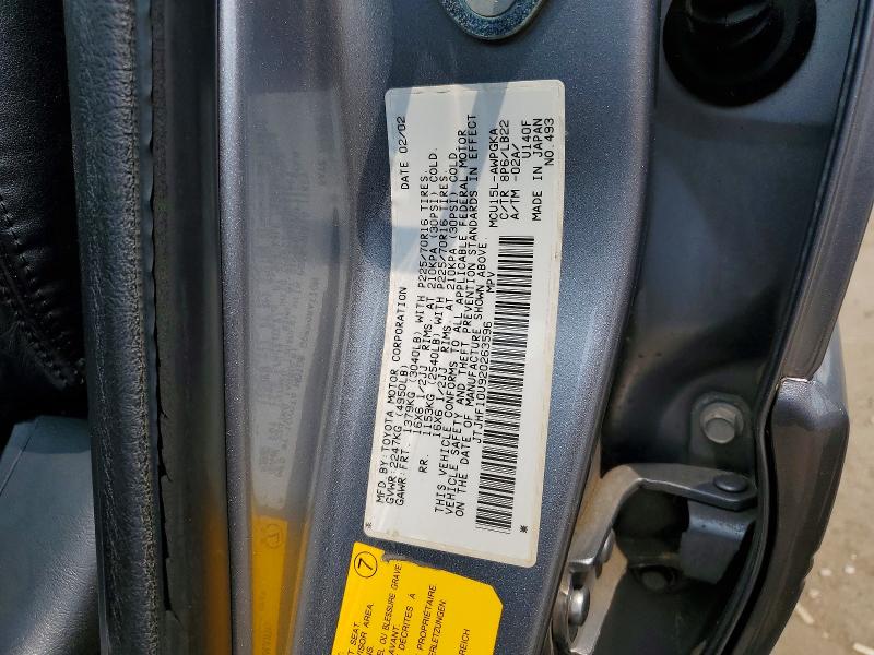 Aukcja sprzedaży 2002 Lexus Rx, vin: JTJHF10U920263596, numer aukcji: 63070626