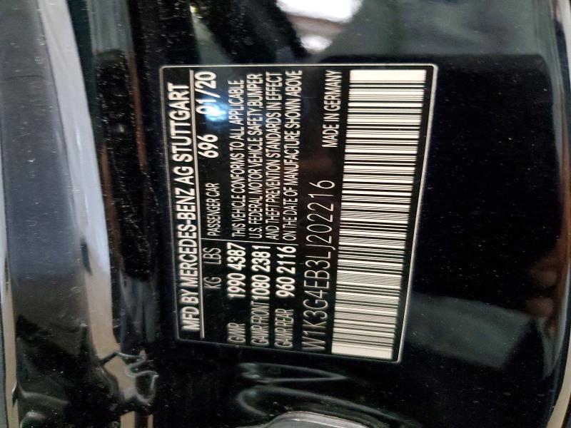 Продажа на аукционе авто 2020 Mercedes-benz A, vin: W1K3G4EB3LJ202216, номер лота: 61952416