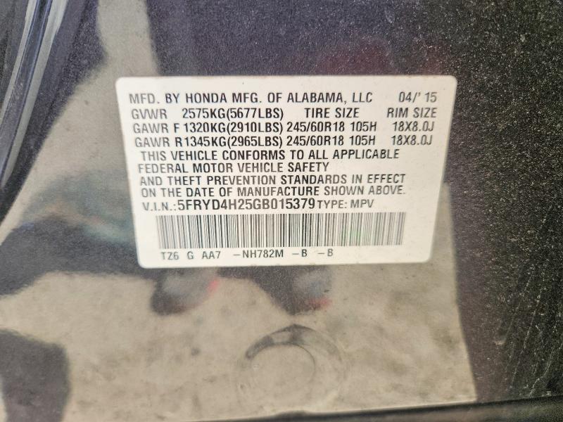 Продажа на аукционе авто 2016 Acura Mdx, vin: 5FRYD4H25GB015379, номер лота: 60449626