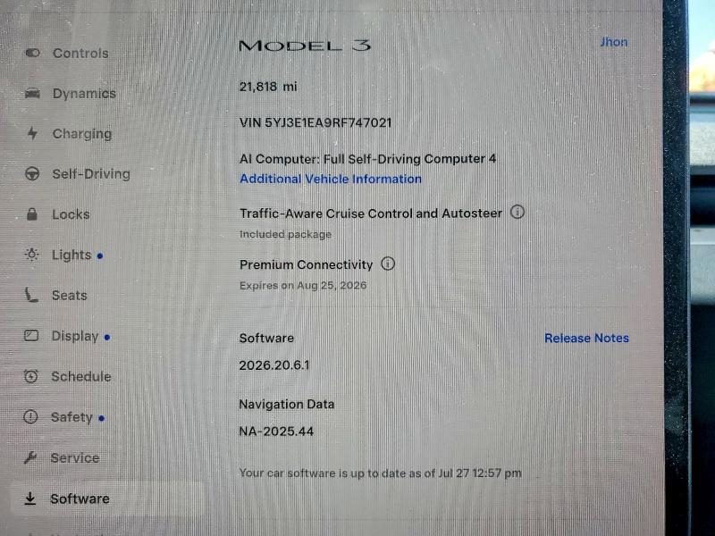 Aukcja sprzedaży 2024 Tesla Model 3, vin: 5YJ3E1EA9RF747021, numer aukcji: 62318456