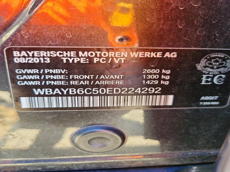 Продажа на аукционе авто 2014 Bmw 750, vin: WBAYB6C50ED224292, номер лота: 59666866