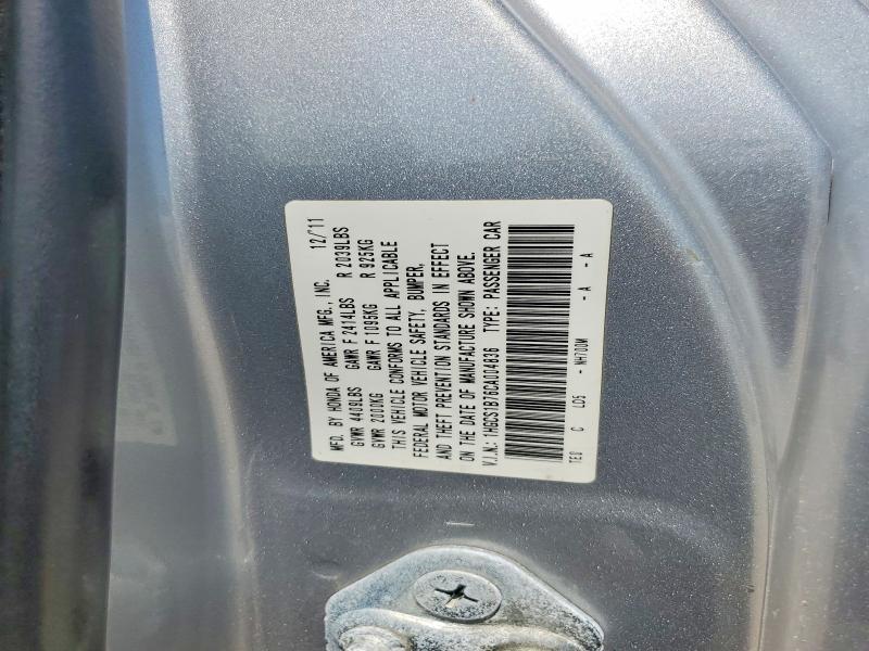 Aukcja sprzedaży 2012 Honda Accord, vin: 1HGCS1B76CA004836, numer aukcji: 61914946