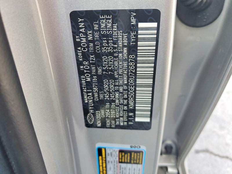 61611326 :رقم المزاد ، KM8R5DGE0RU726878 vin ، 2024 Hyundai Palisade مزاد بيع