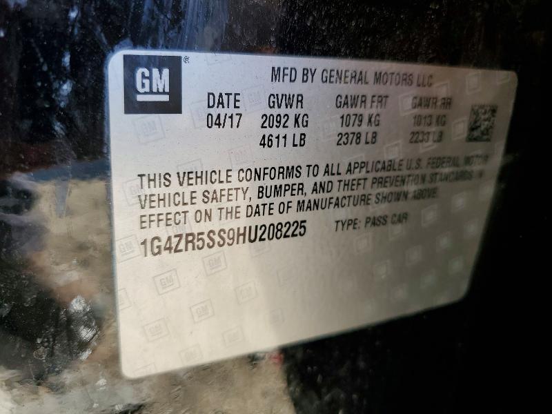 Aukcja sprzedaży 2017 Buick Lacrosse, vin: 1G4ZR5SS9HU208225, numer aukcji: 62897316