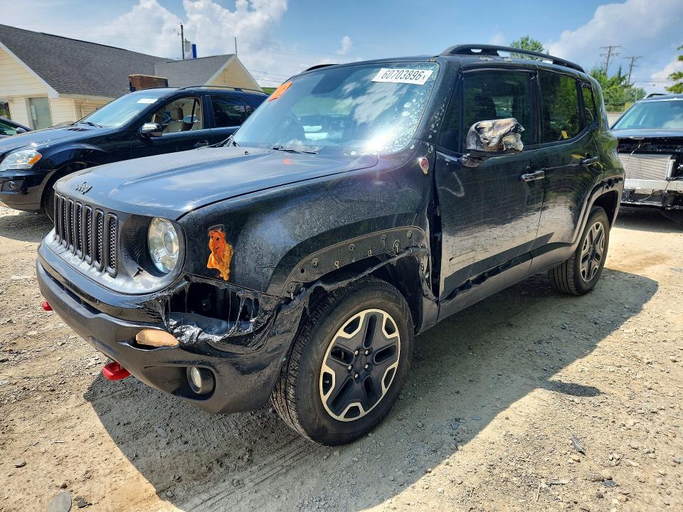 60703896 :رقم المزاد ، ZACCJBCB0HPG53727 vin ، 2017 Jeep Renegade مزاد بيع