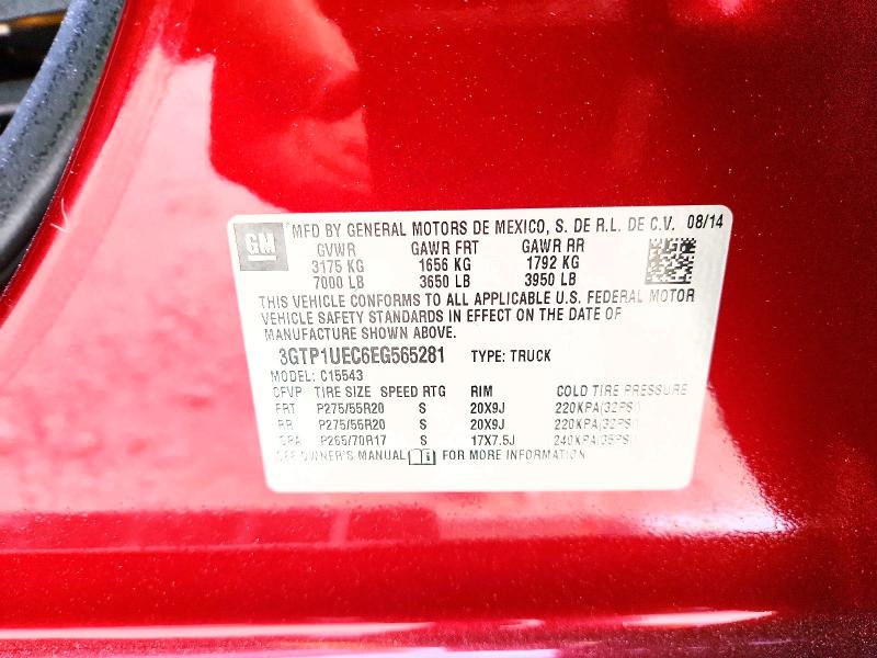 Продаж на аукціоні авто 2014 Gmc Sierra 15, vin: 3GTP1UEC6EG565281, номер лоту: 59646246