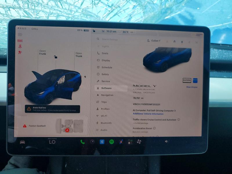 60120776 :رقم المزاد ، 5YJYGDEE0MF203231 vin ، 2021 Tesla Model Y مزاد بيع