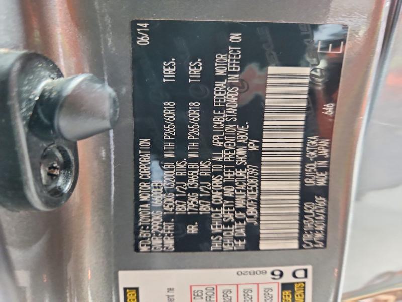 Продажа на аукционе авто 2014 Lexus Gx, vin: JTJBM7FX0E5087397, номер лота: 61310056